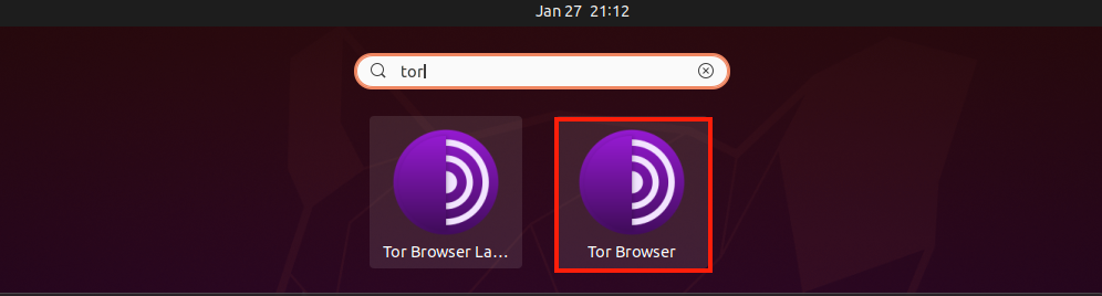 Open Tor Browser