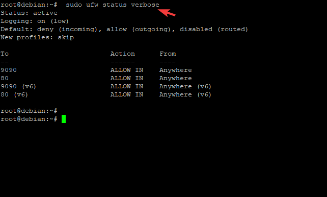 Show Firewall Status