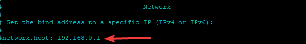 Network host before