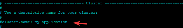 Cluster name before