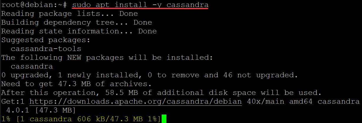 Install Apache cassandra