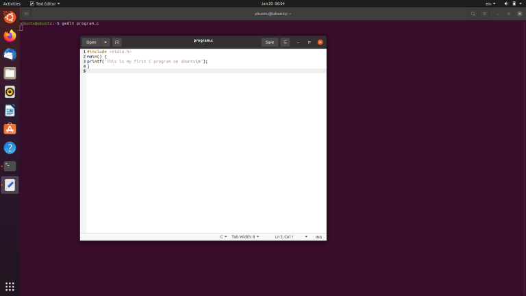 How to Write and Run a C Program on Ubuntu