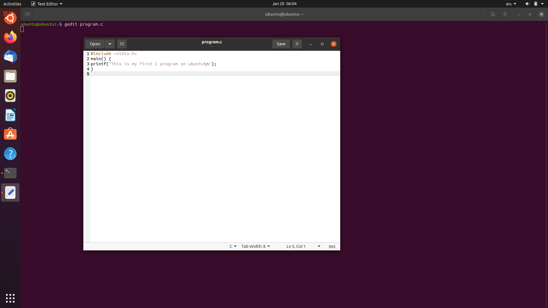 how-to-write-and-run-a-c-program-on-ubuntu-osnote