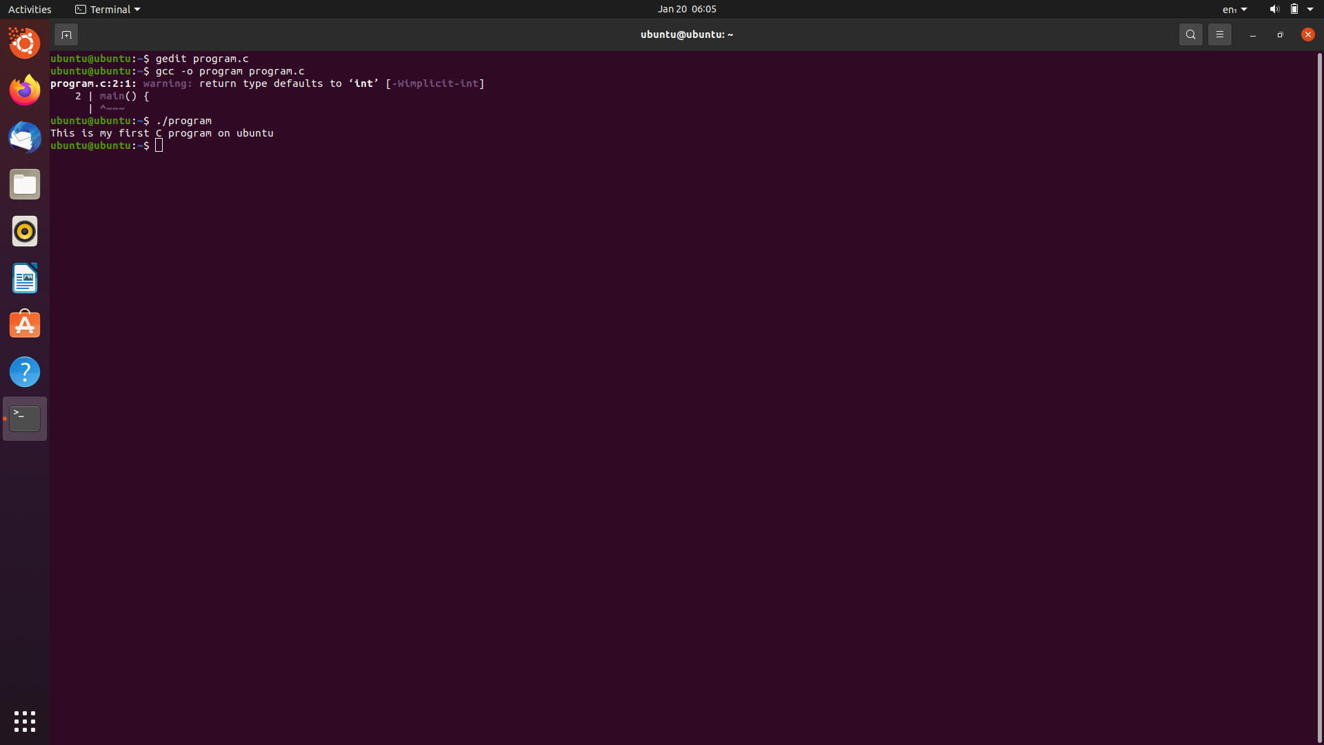How to Write and Run a C Program on Ubuntu