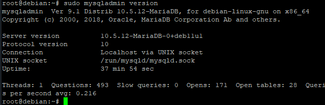 Find out which mariaDB version is installed on your server