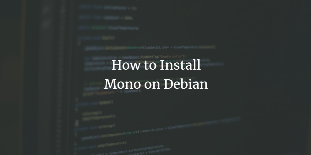 Debian Mono C#