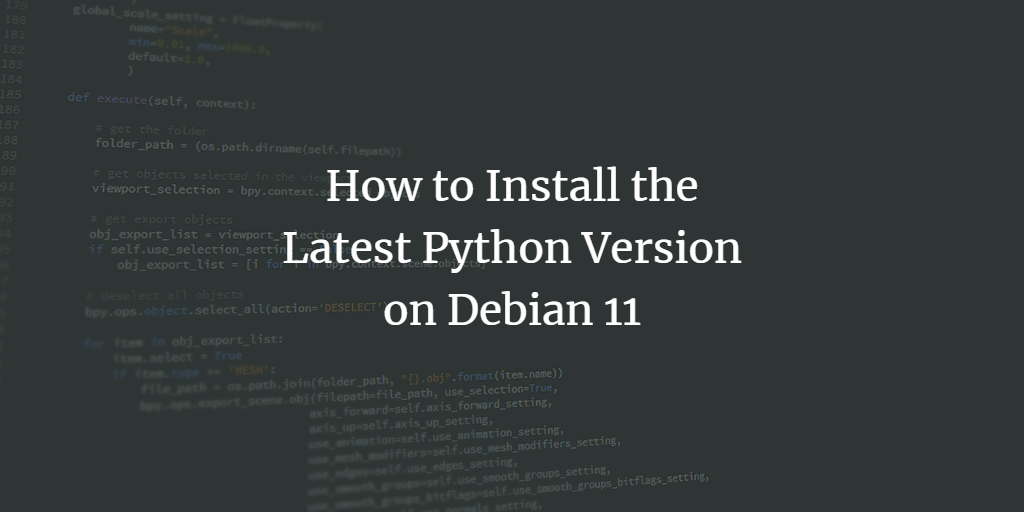 Get latest Python version on Debian