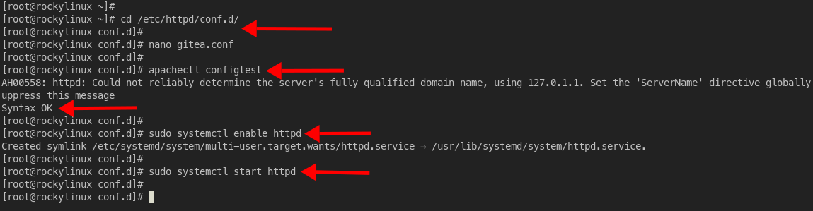 Configure httpd as reverse proxy