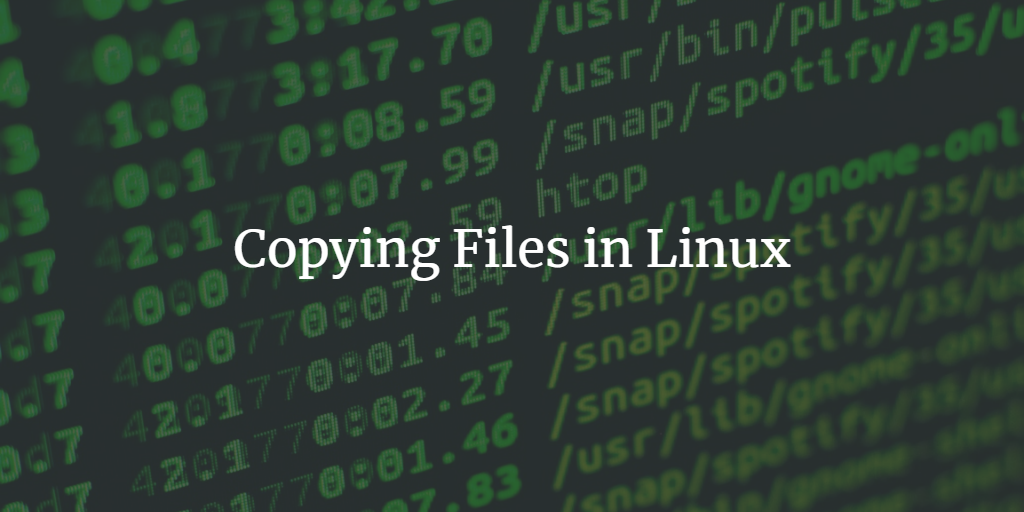 Linux copy files