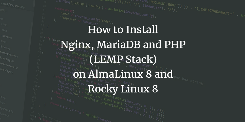 Nginx, MariaDB and PHP