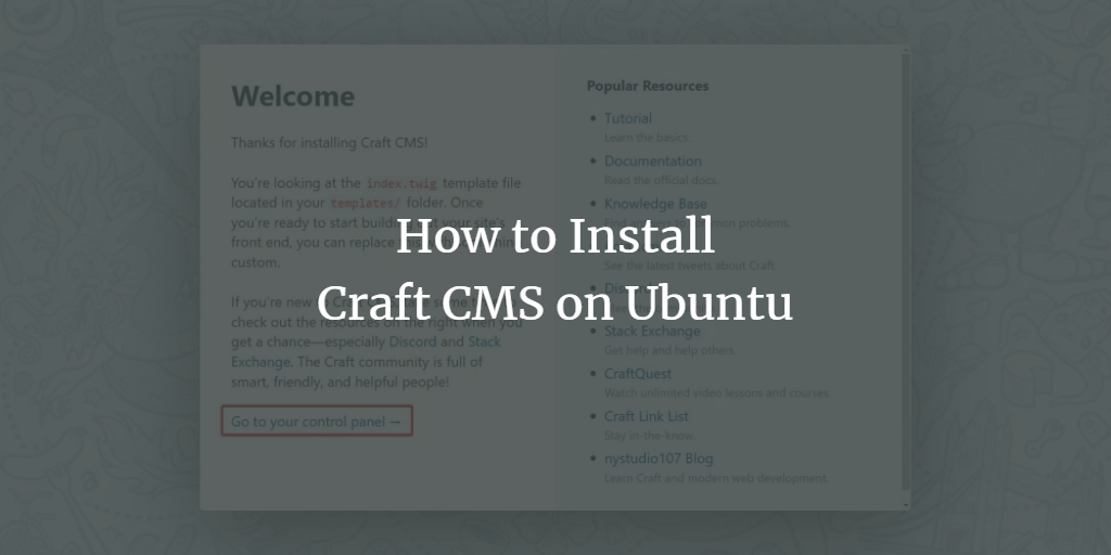 Craft CMS on Ubuntu