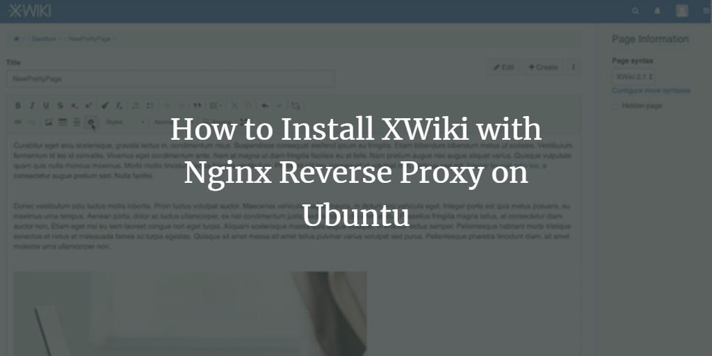 Install XWiki on Ubuntu