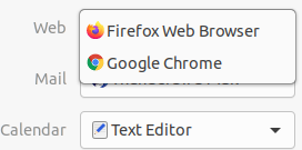 Choose default browser