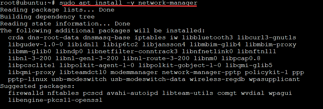 Install NetworkManager