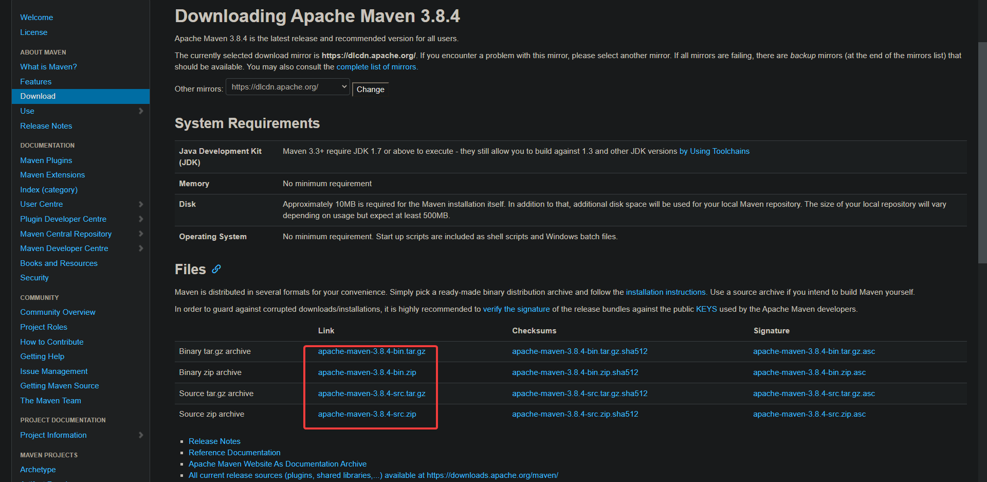 Download Apache Maven